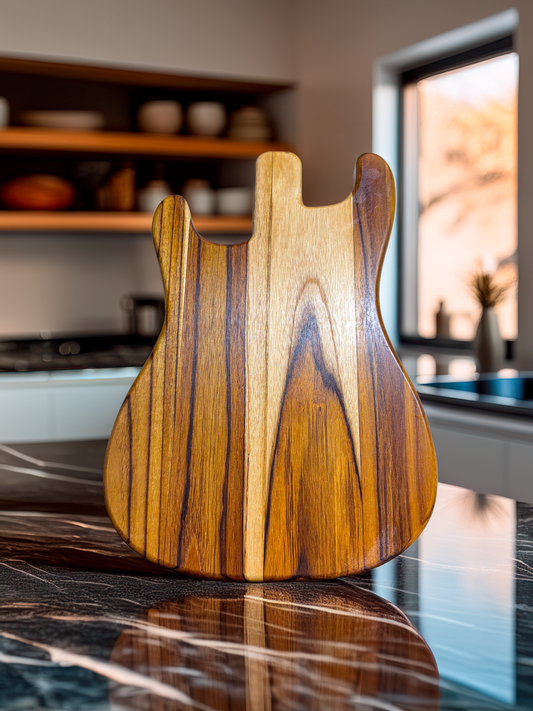 Personalized Teak Guitar Tray