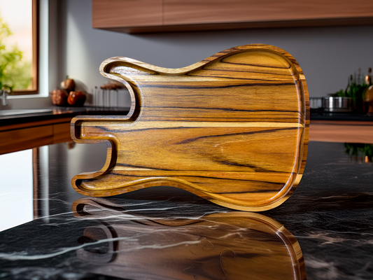 Personalized Teak Guitar Tray